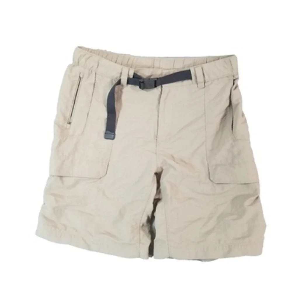 The North Face‎ cargo hiking shorts men's large beige Comfort waist outdoor